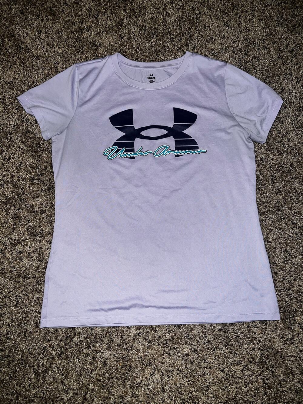 Under Armour Women's Purple Loose T-Shirt Size Large